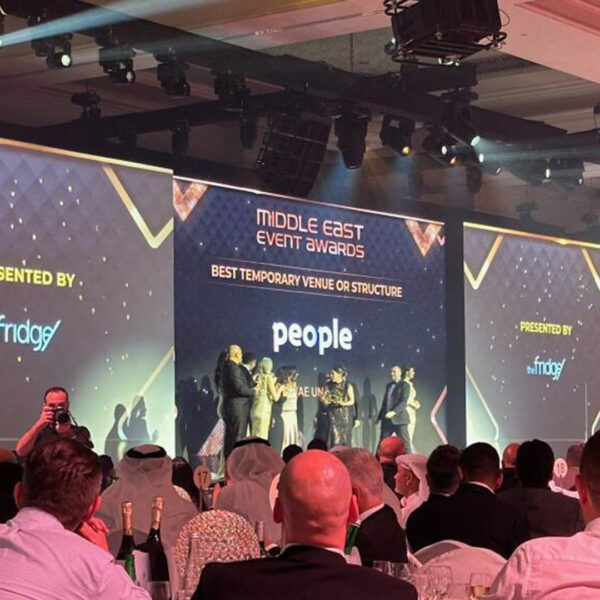 People & Co receiving award at Middle East Event Awards 2024