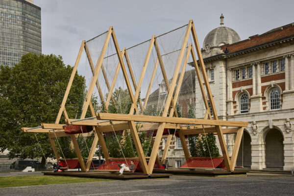 Vert, a timber structure installation at the London Design Festival 2024