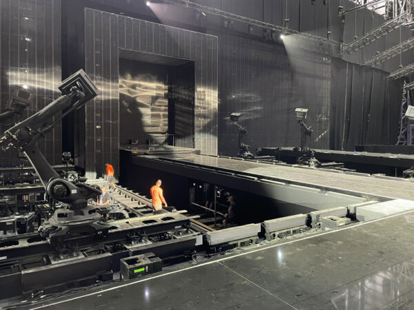 Image of stage with catwalk