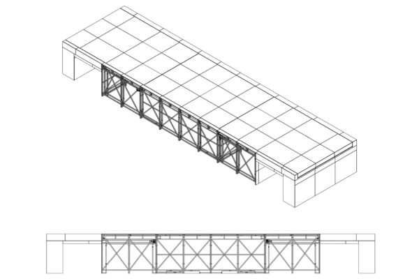 Structural drawing of stage design