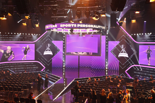 Stage layout at Sports Personality of the Year awards ceremony 2024