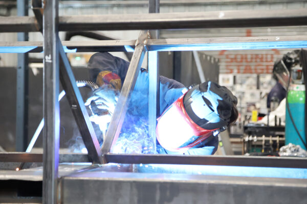 Image of worker fabricating