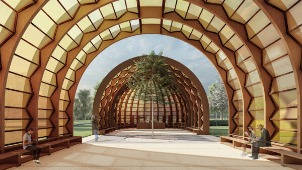 Concept design for 2025 Serpentine Pavilion - interior view