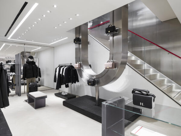 Image of paternoster lift installed in Karl Lagerfeld store on Regent Street, London