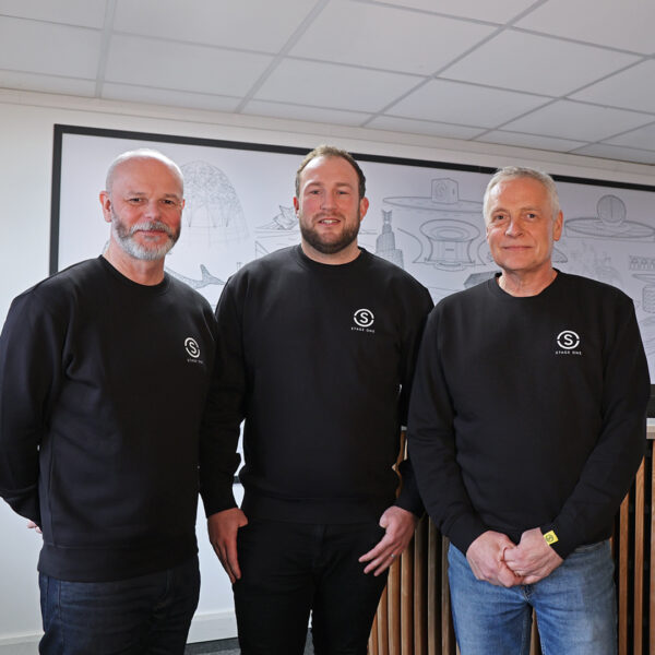 Left to right: Tim Leigh, Chief Creative Officer; Chris Johnson, Managing Director; Mark Johnson, CEO