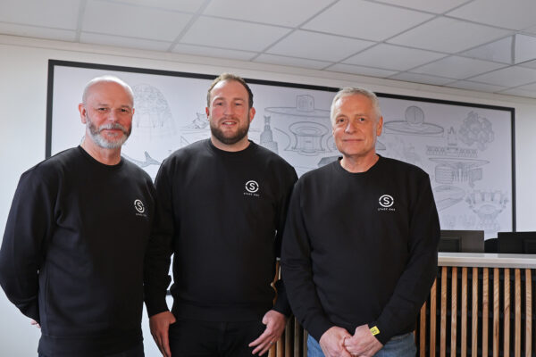 Left to right: Tim Leigh, Chief Creative Officer; Chris Johnson, Managing Director; Mark Johnson, CEO