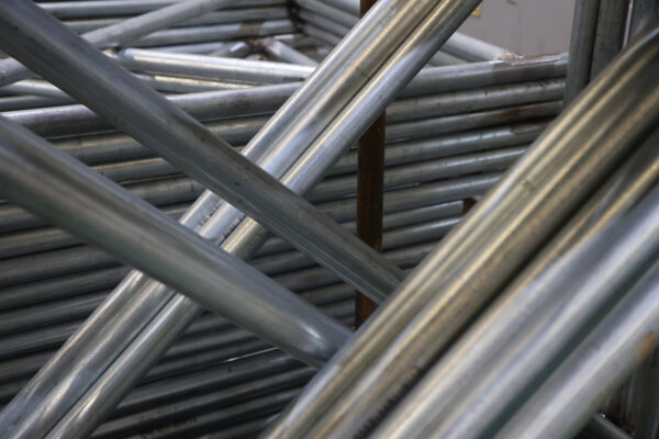 Image of stock scaffolding poles